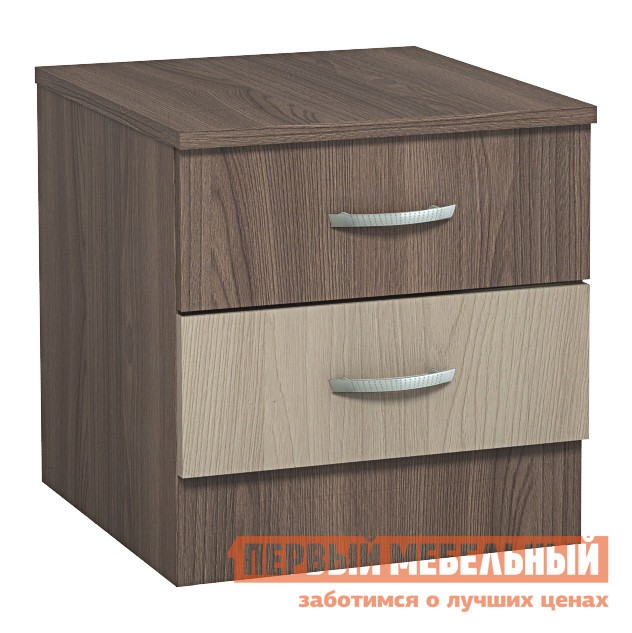 Прикроватная тумбочка  Жаклин Ясень Шимо темный / Ясень Шимо светлый