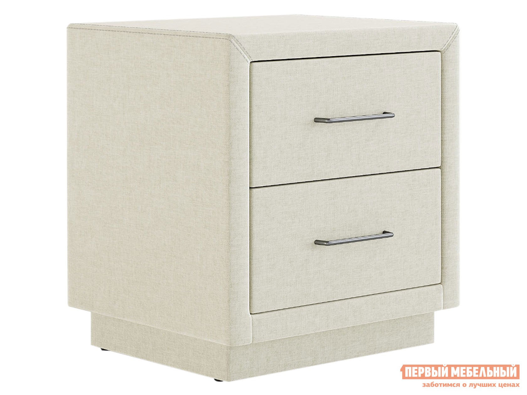 Прикроватная тумбочка  Модерн Латте, велюр, Без стекла