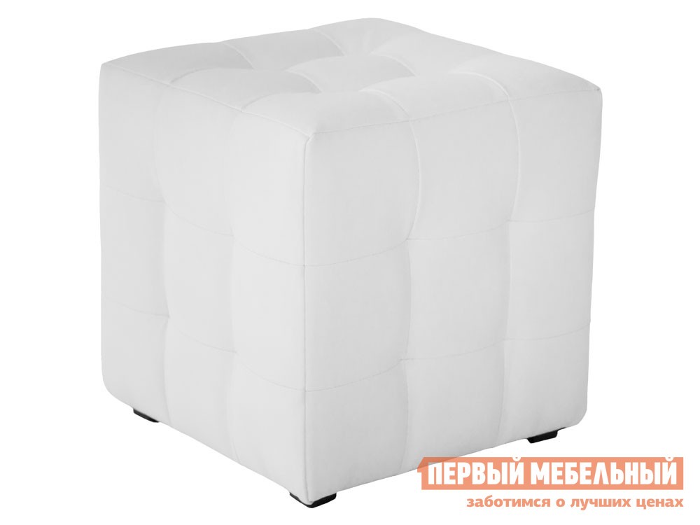 Пуфик  Лотос Белый, экокожа