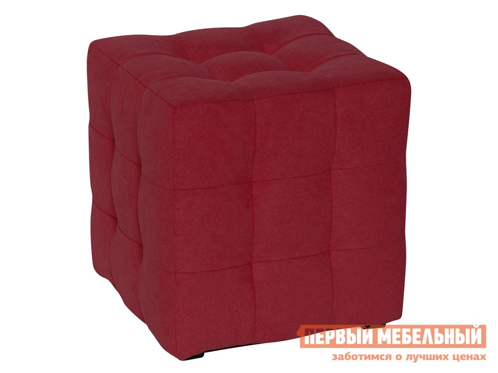 Пуфик  Лотос Бордовый, велюр