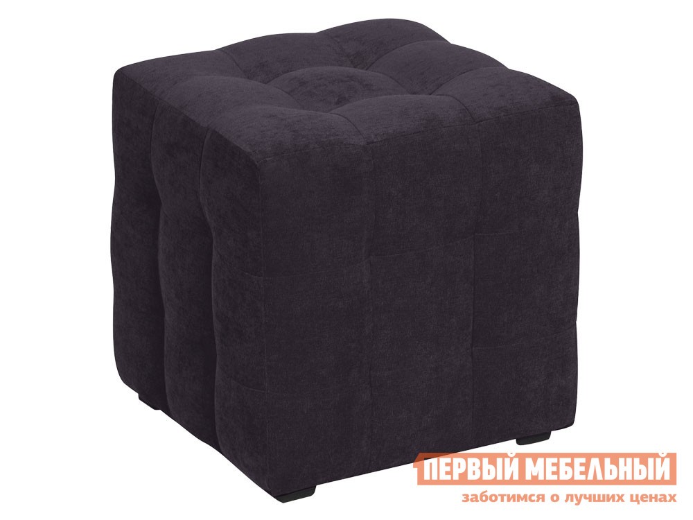 Пуфик  Лотос Графит, велюр