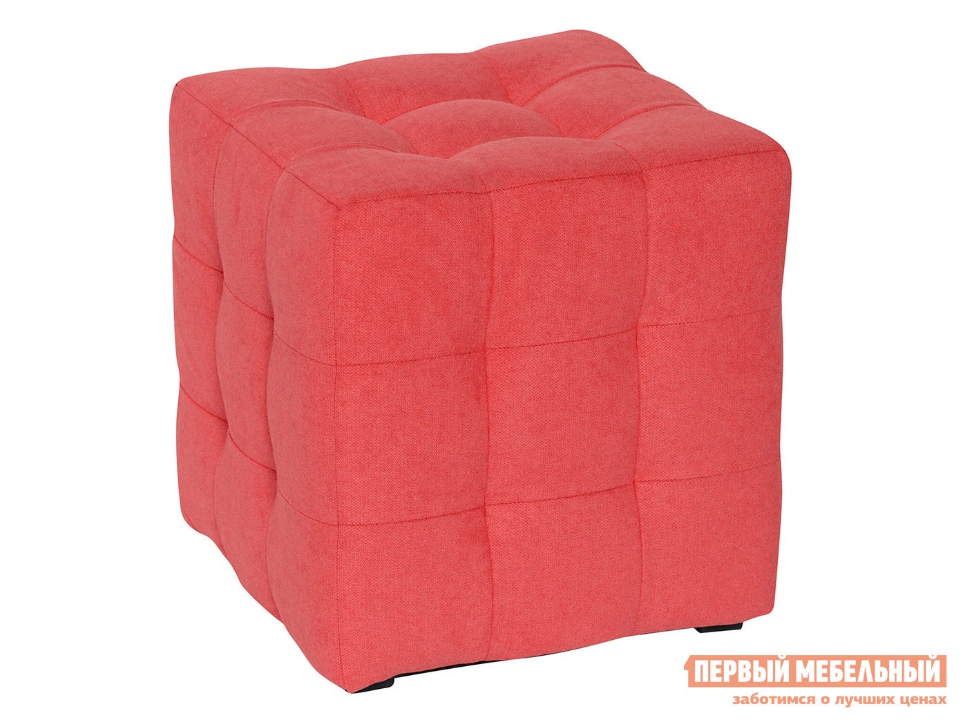 Пуфик  Лотос Коралловый, велюр