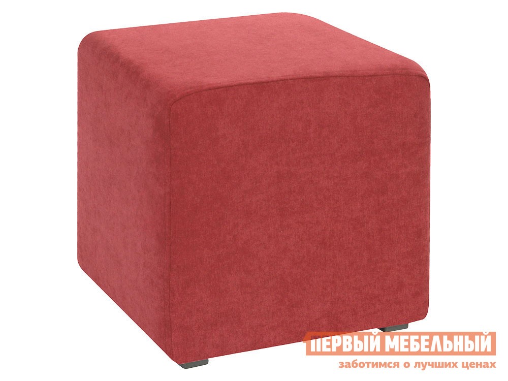 Пуфик  Валенсия Коралловый, велюр