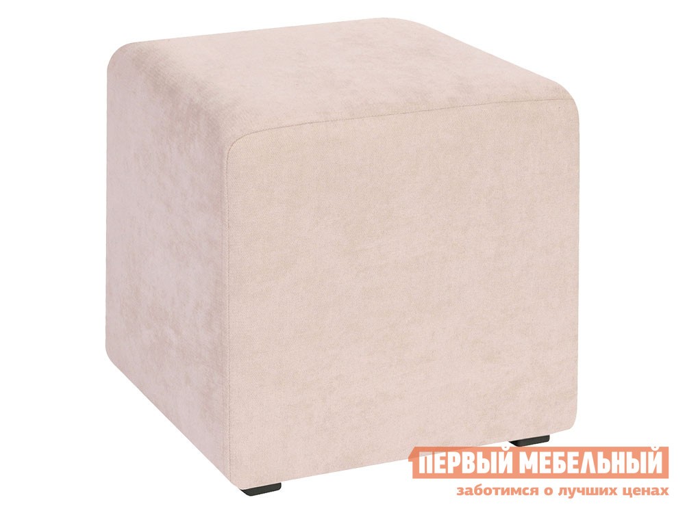 Пуфик  Валенсия Светло-бежевый, велюр