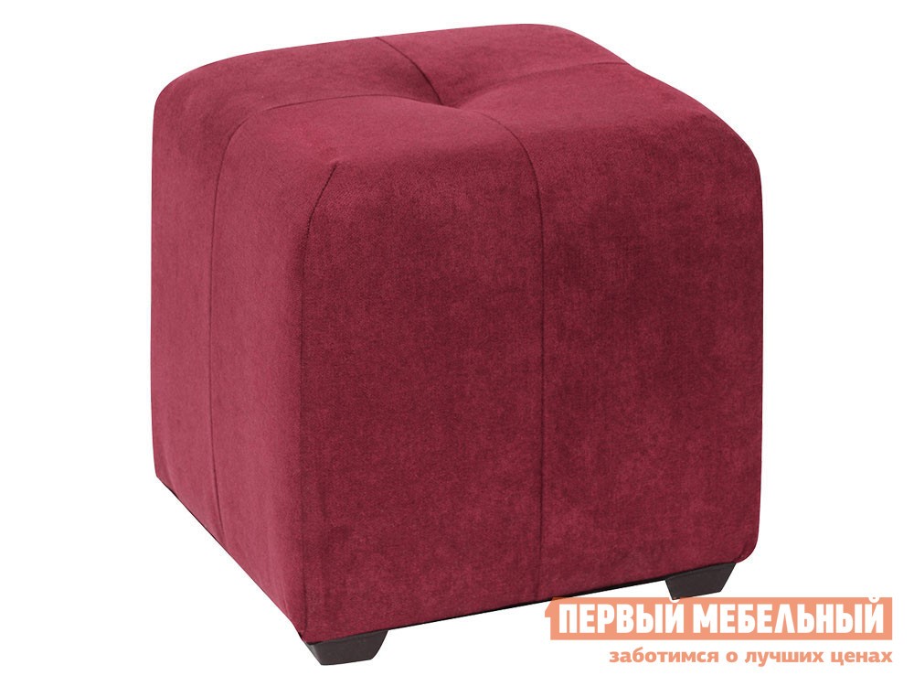 Пуфик  Николь Бордовый, велюр