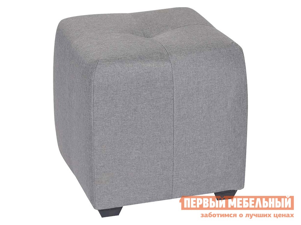 Пуфик  Николь Серый, рогожка