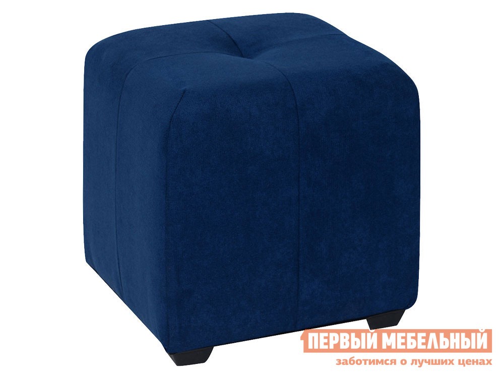 Пуфик  Николь Синий, велюр