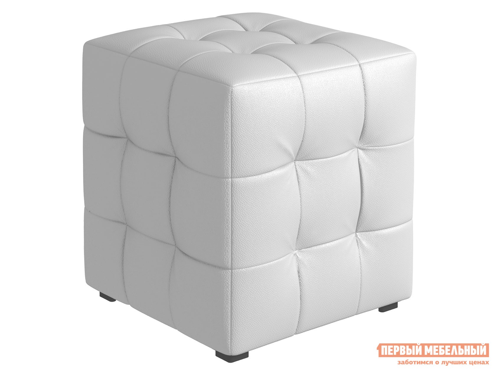 Пуфик  Модерн Белый, экокожа