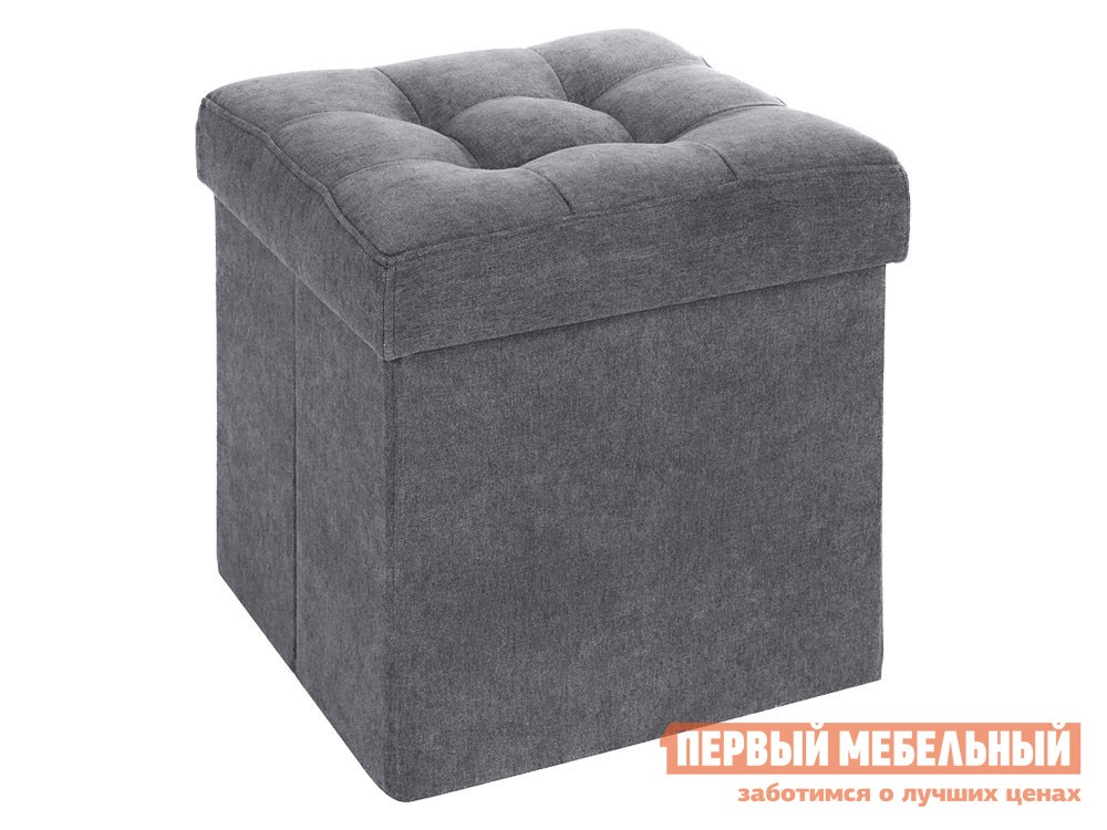 Пуфик  Фолд Графит, велюр