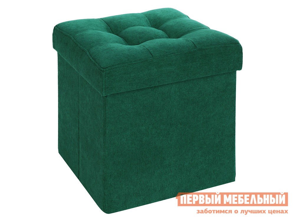 Пуфик  Фолд Зеленый, велюр
