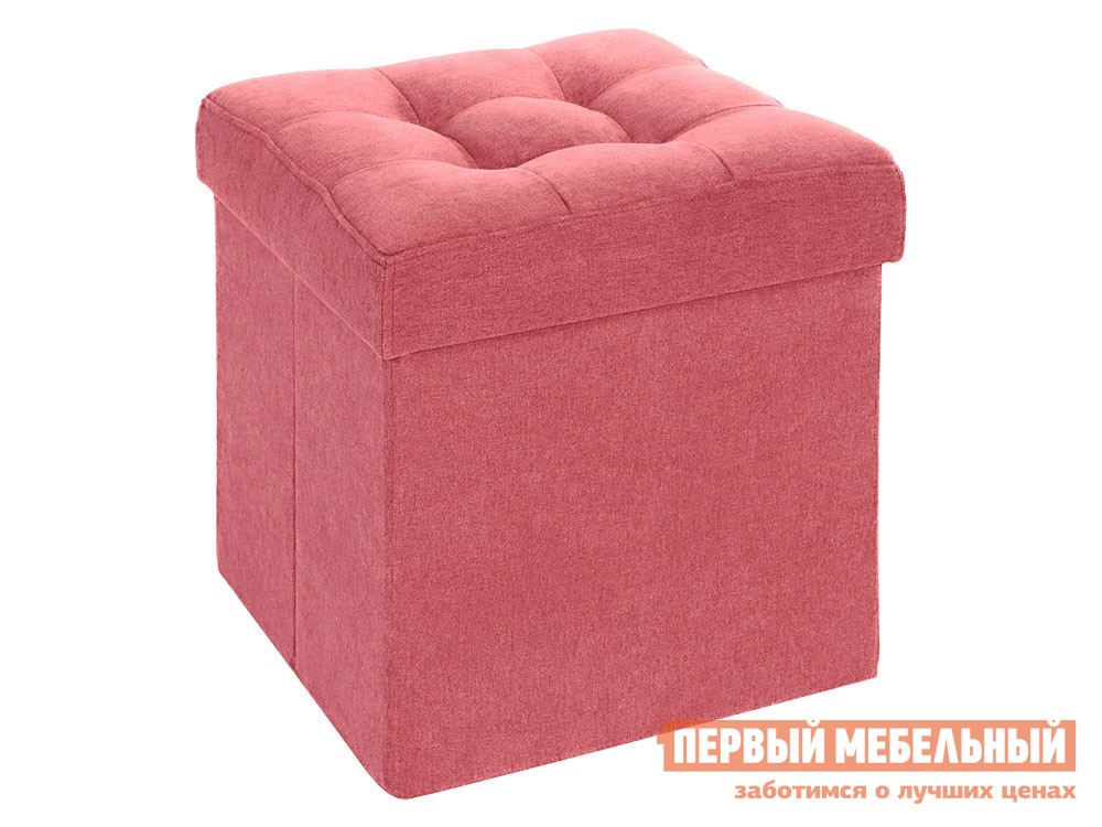 Пуфик  Фолд Коралловый, велюр