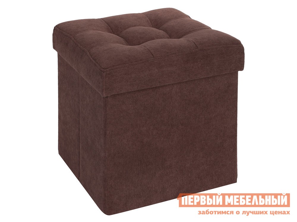 Пуфик  Фолд Коричневый, велюр