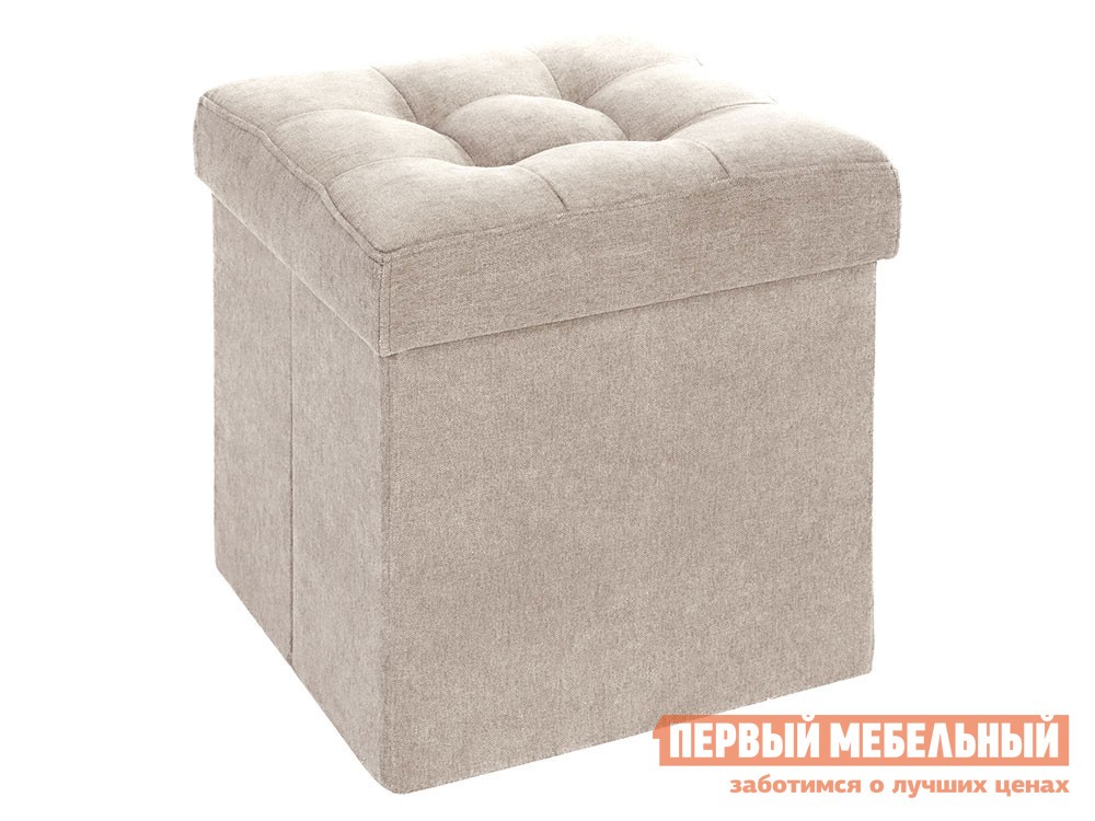 Пуфик  Фолд Светло-бежевый, велюр