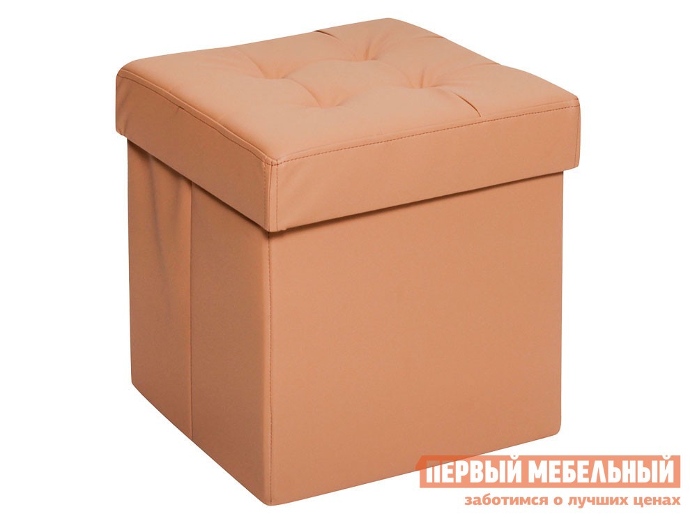 Пуфик  Фолд Бежевый, экокожа