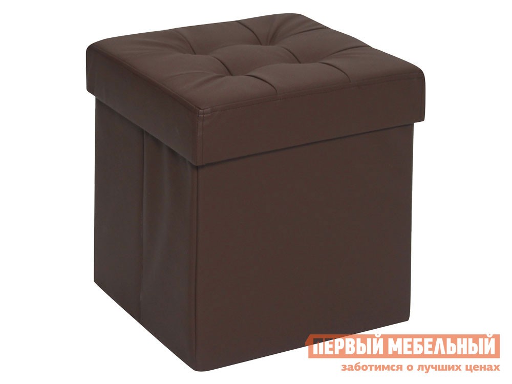 Пуфик  Фолд Коричневый, экокожа