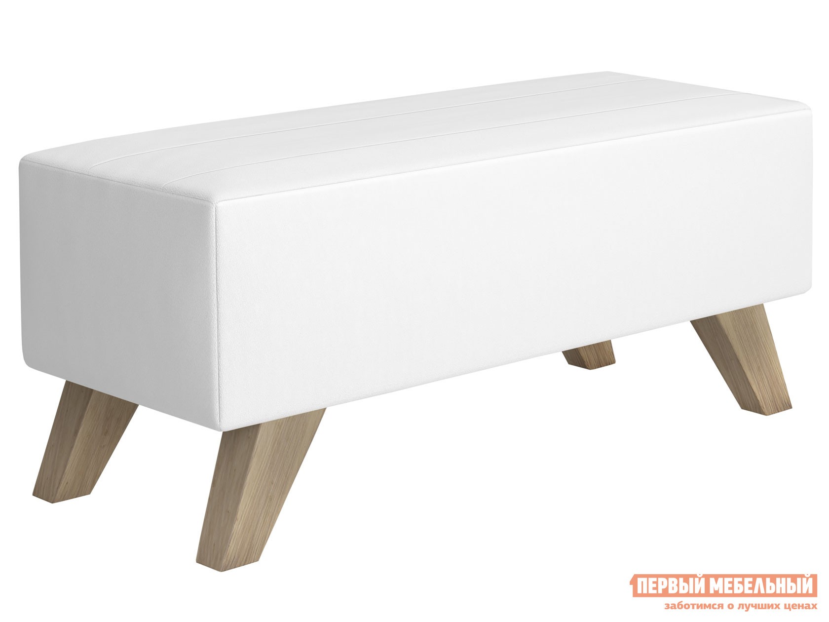 Пуфик  Вега Скандинавия Белый, экокожа