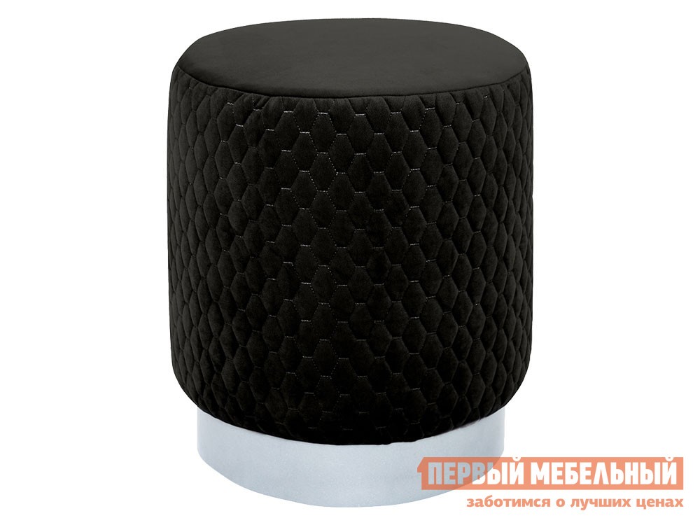 Пуфик  Honey Черный, велюр