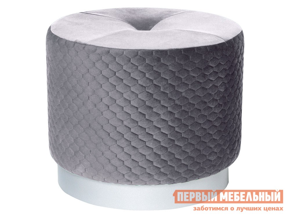Пуфик  Honey Серый, велюр