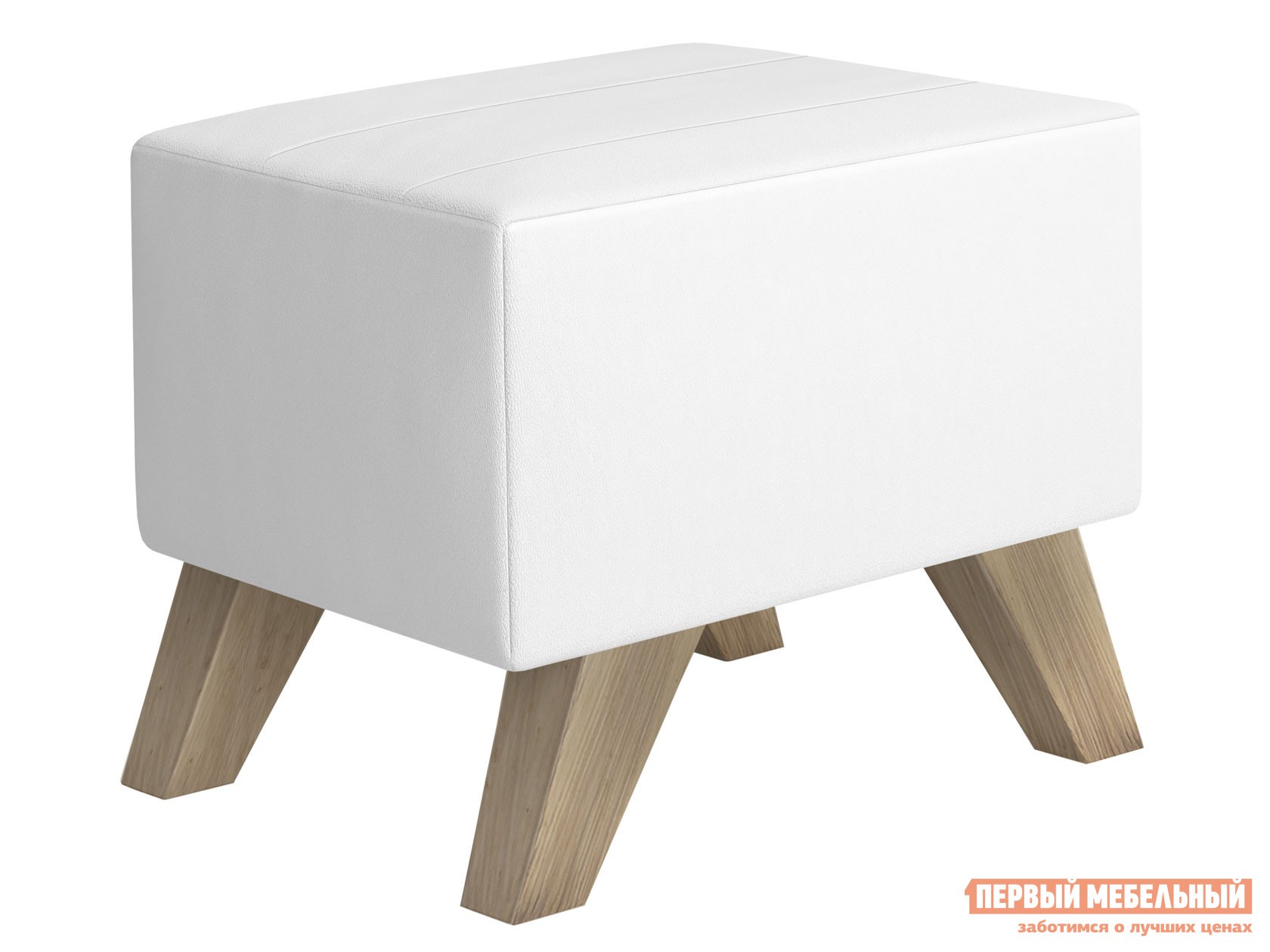 Пуфик  Вега Скандинавия Белый, экокожа