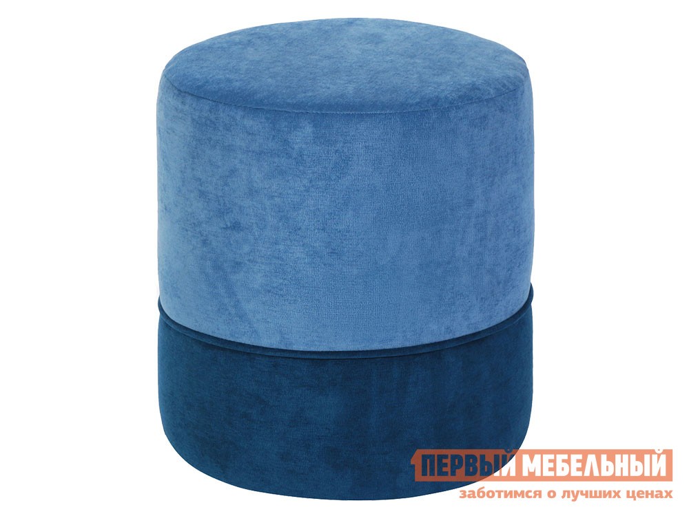 Пуфик  Декарт Синий, велюр