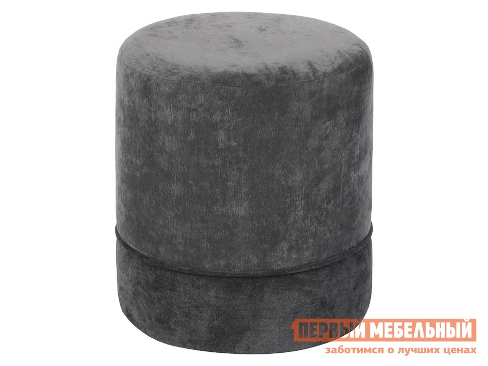 Пуфик  Декарт Темно-серый, велюр
