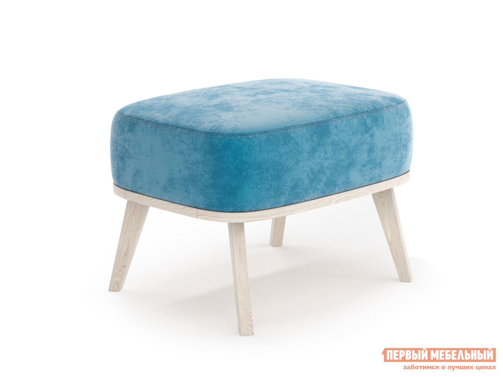 Банкетка  Лоренцо Голубой, микровелюр