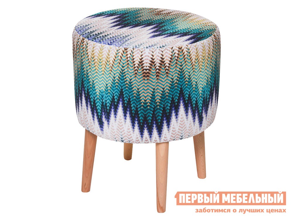 Пуфик  Лекко Аквамарин, велюр