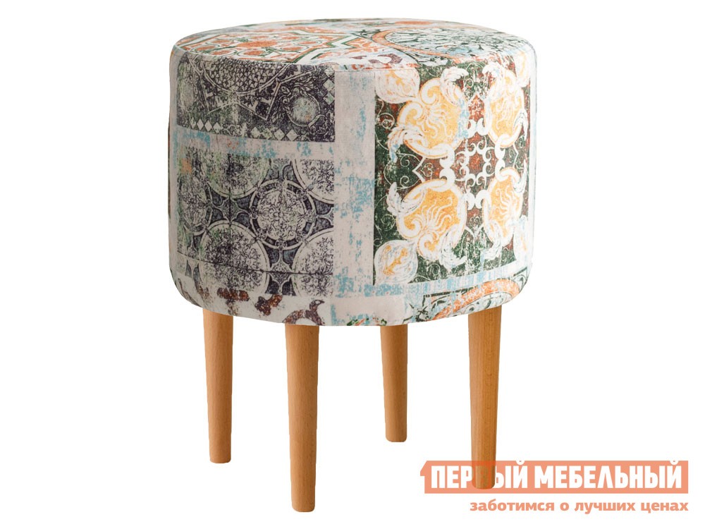 Пуфик  Лекко Сиена терракот, велюр