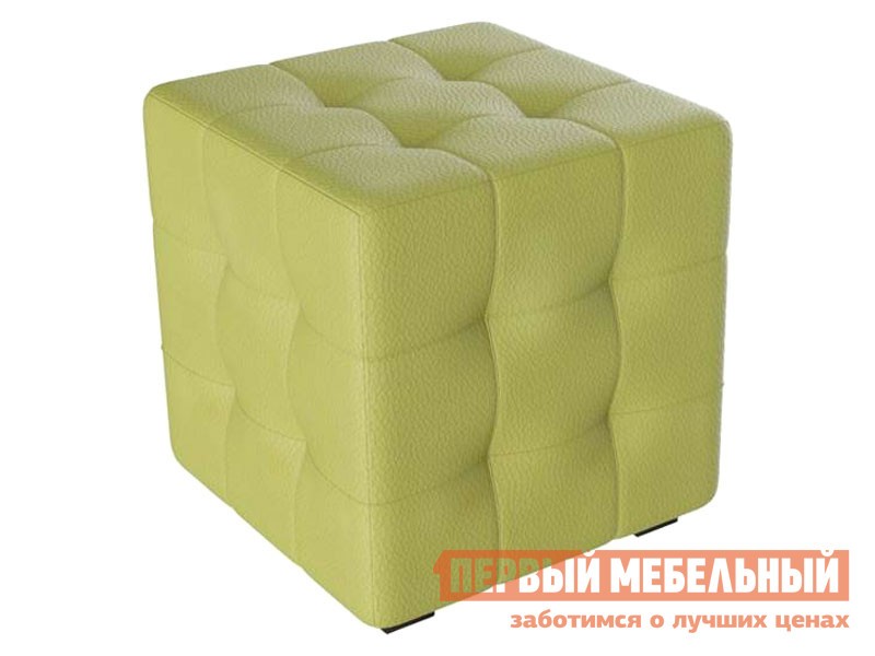 Пуфик  Энни Фисташковый, кожзам