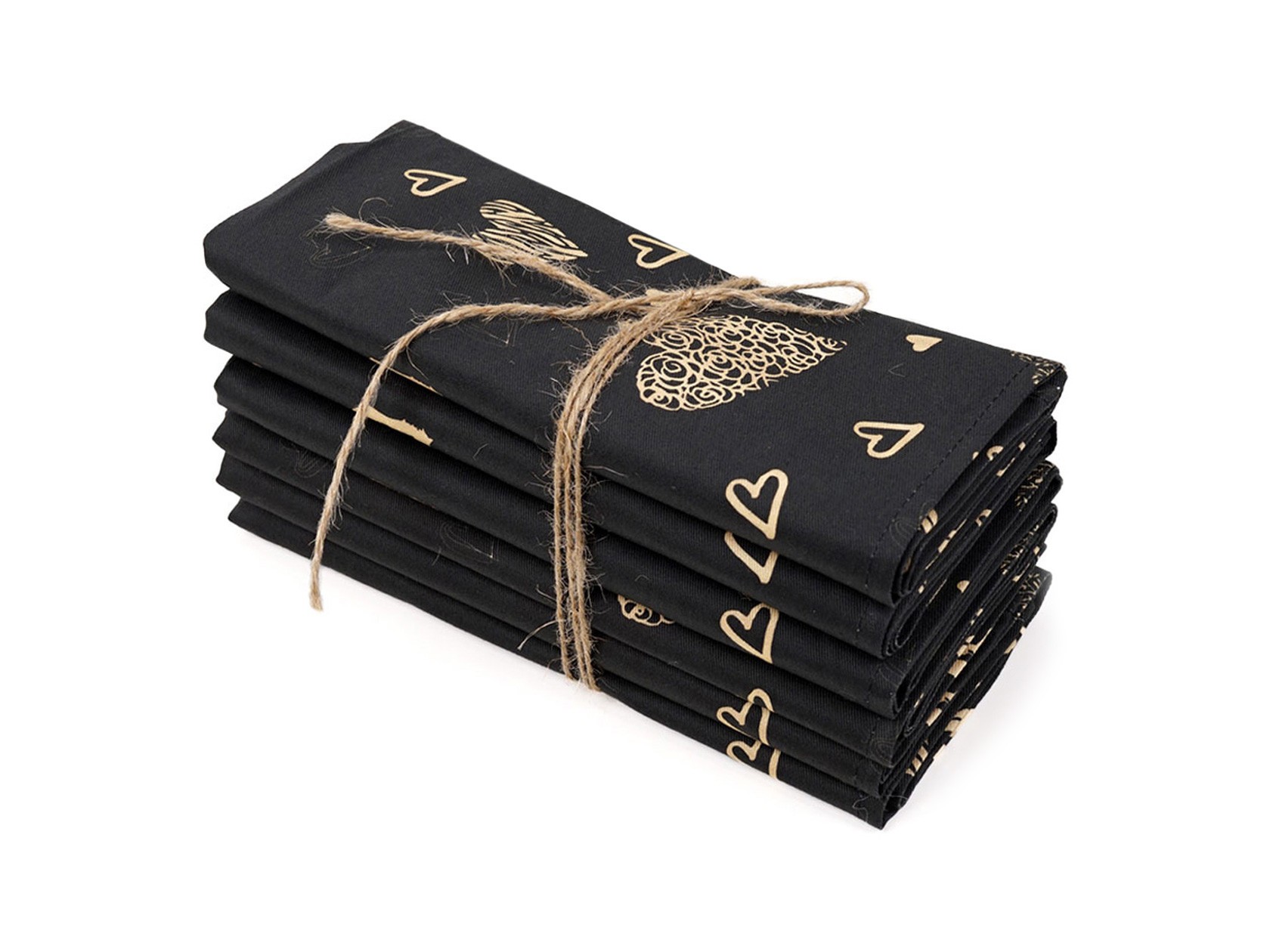 Сервировочная салфетка  Safia Gold Heart Safia Gold Heart, хлопок