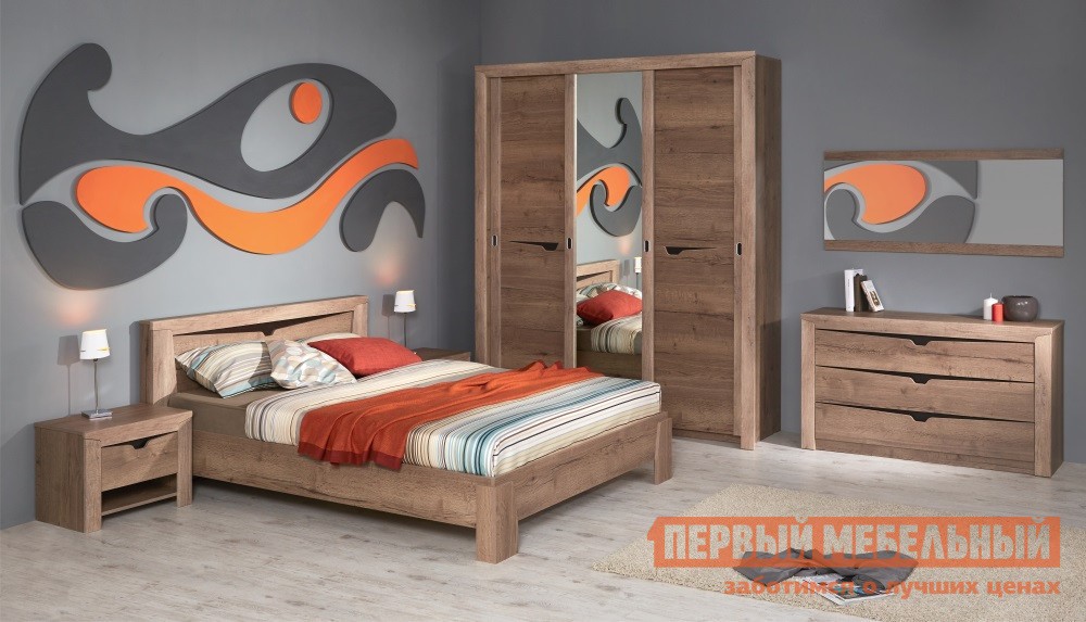 Спальный гарнитур  Гарда 2 Дуб Галифакс