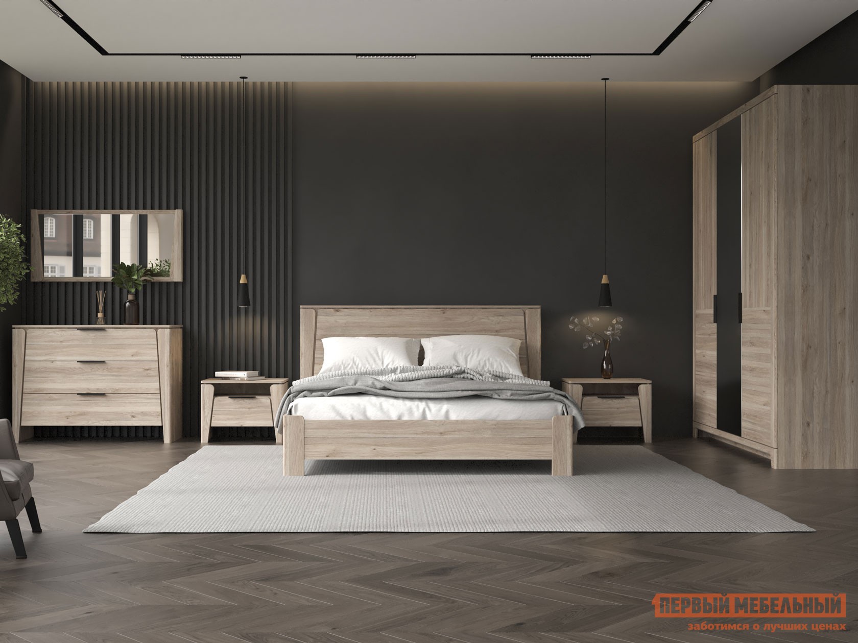 Спальный гарнитур  Юта Дуб Мария