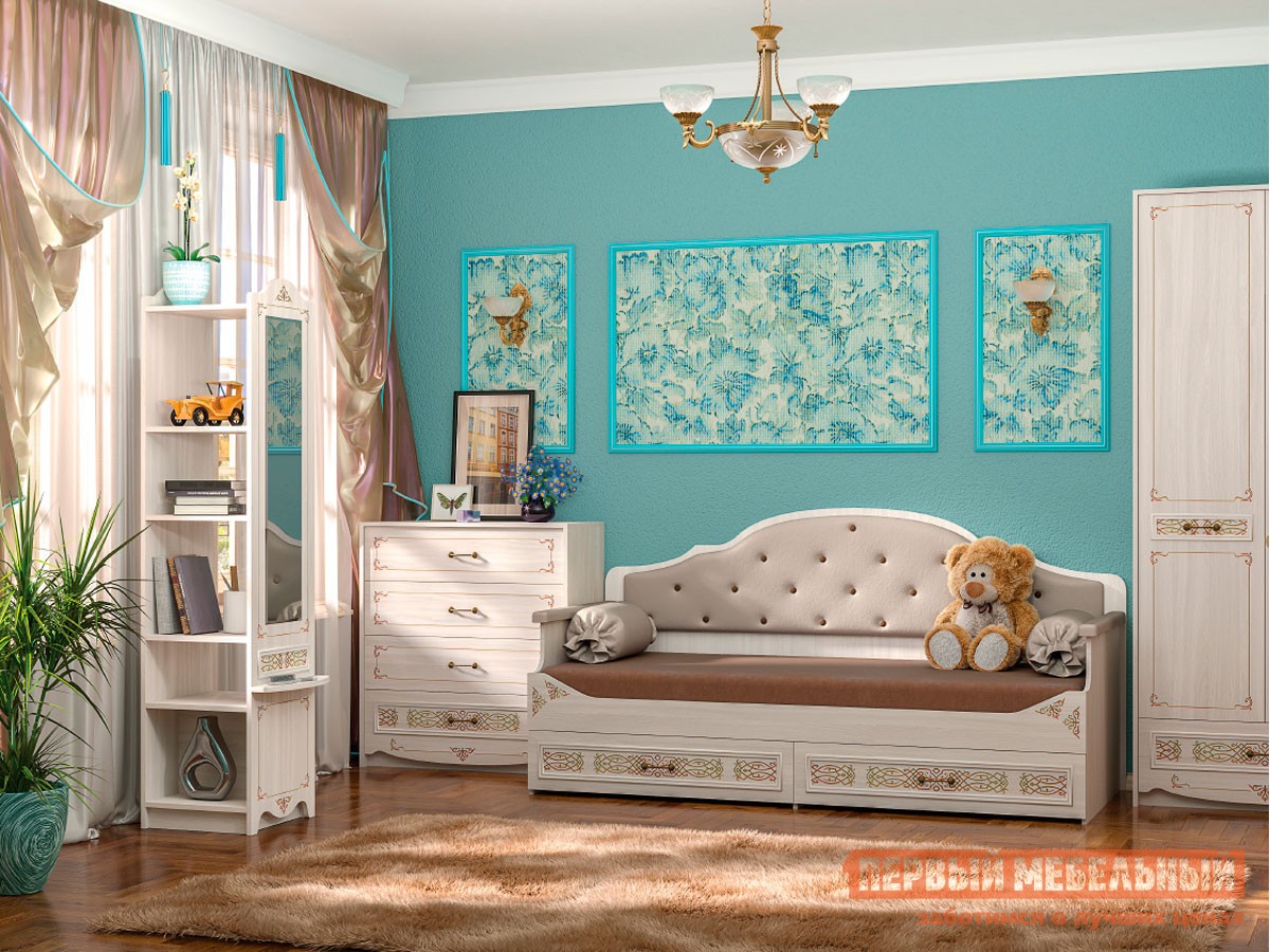 Комплект детской мебели  Флоренция Ясень анкор светлый / Платина