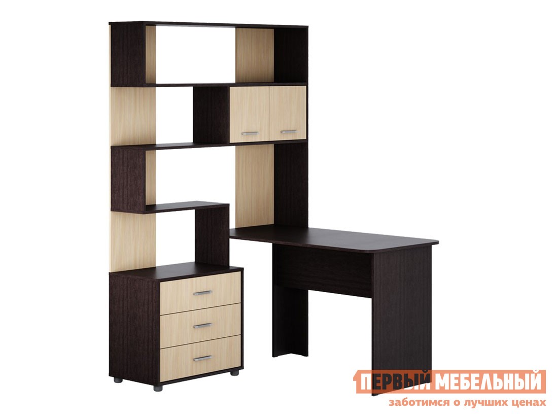 Детский компьютерный стол  Паскаль 3 Венге / Дуб Молочный