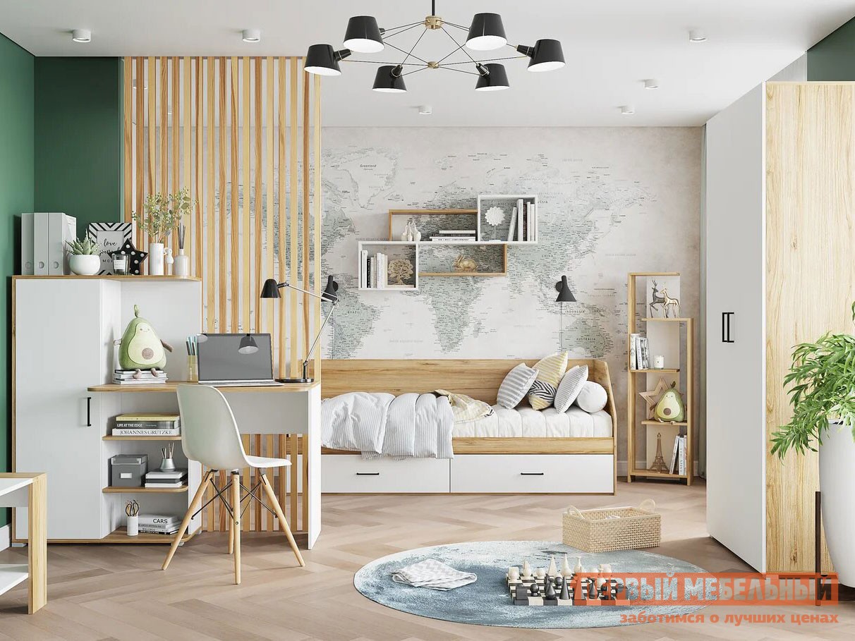 Комплект детской мебели  Лайт Крафт золотой / Белый