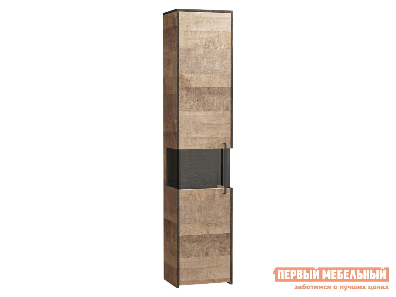 Шкаф-витрина  Трувор Дуб Гранж песочный / Интра