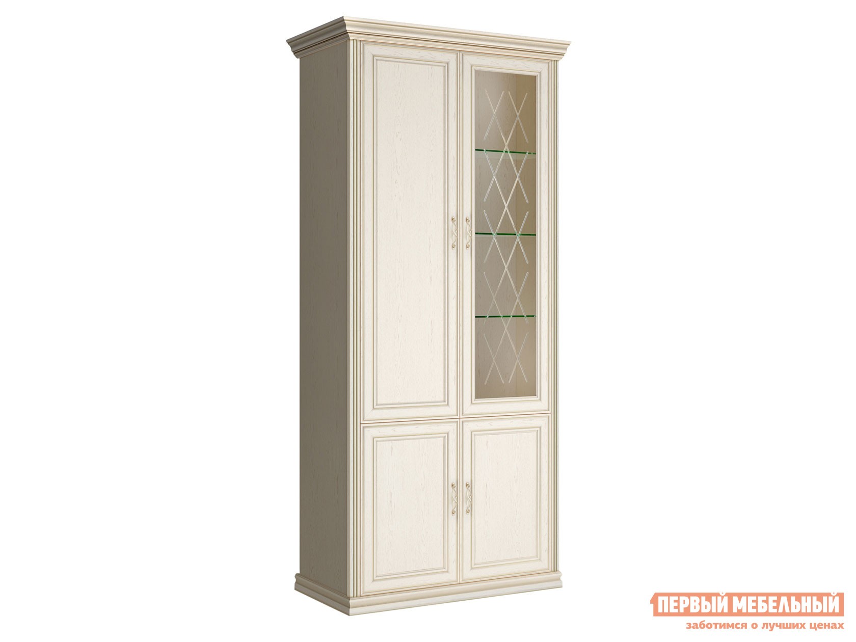Шкаф-витрина  Венето Дуб молочный