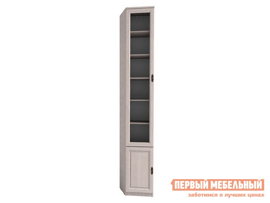 Шкаф-витрина  Монпелье Дуб Млечный, Левая