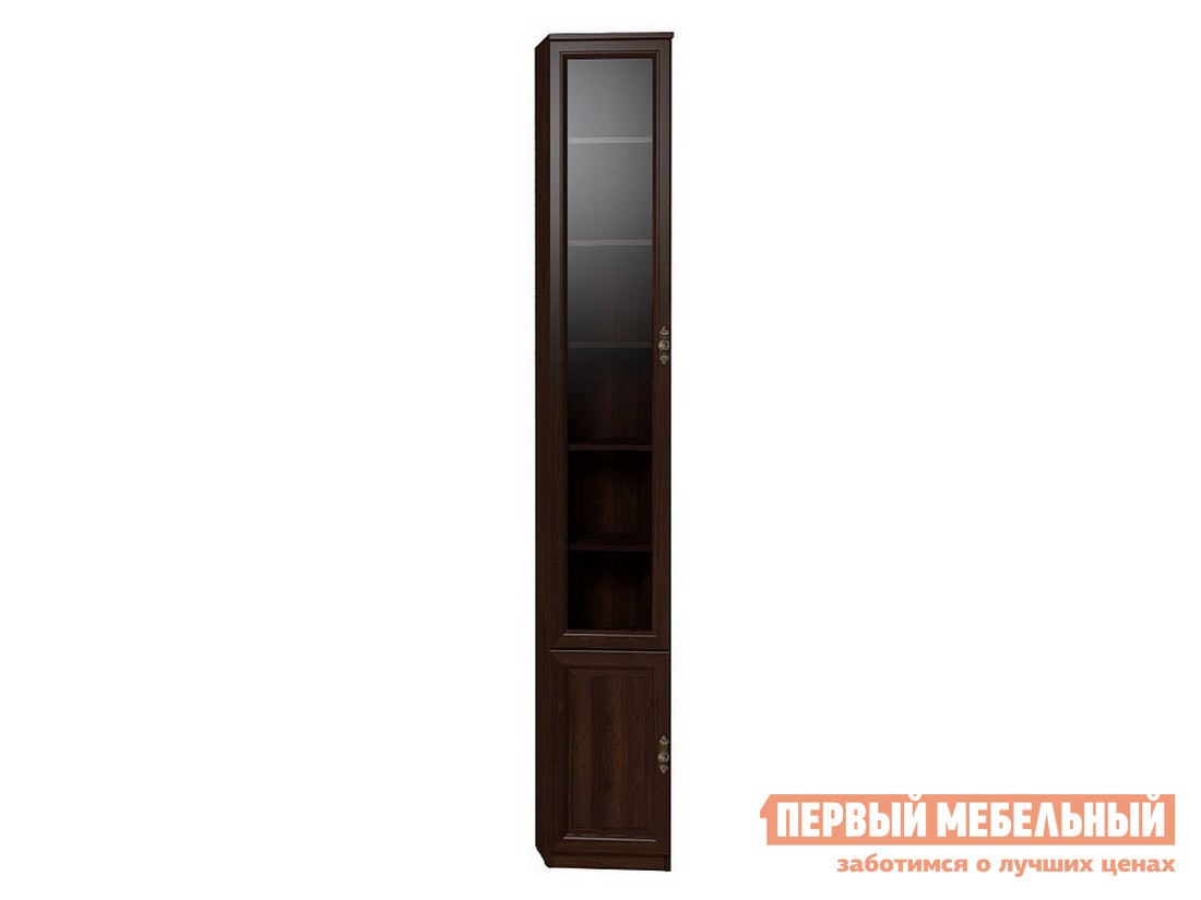 Шкаф-витрина  Монпелье Орех Шоколадный, Левая