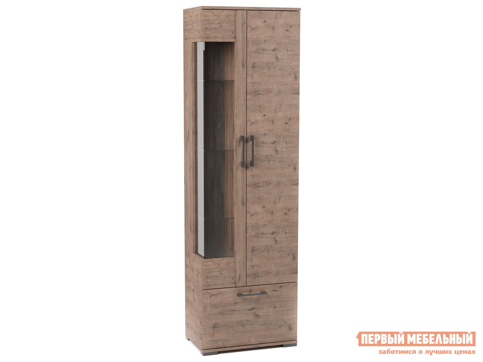 Шкаф-витрина  Денвер Дуб Веллингтон, Правая