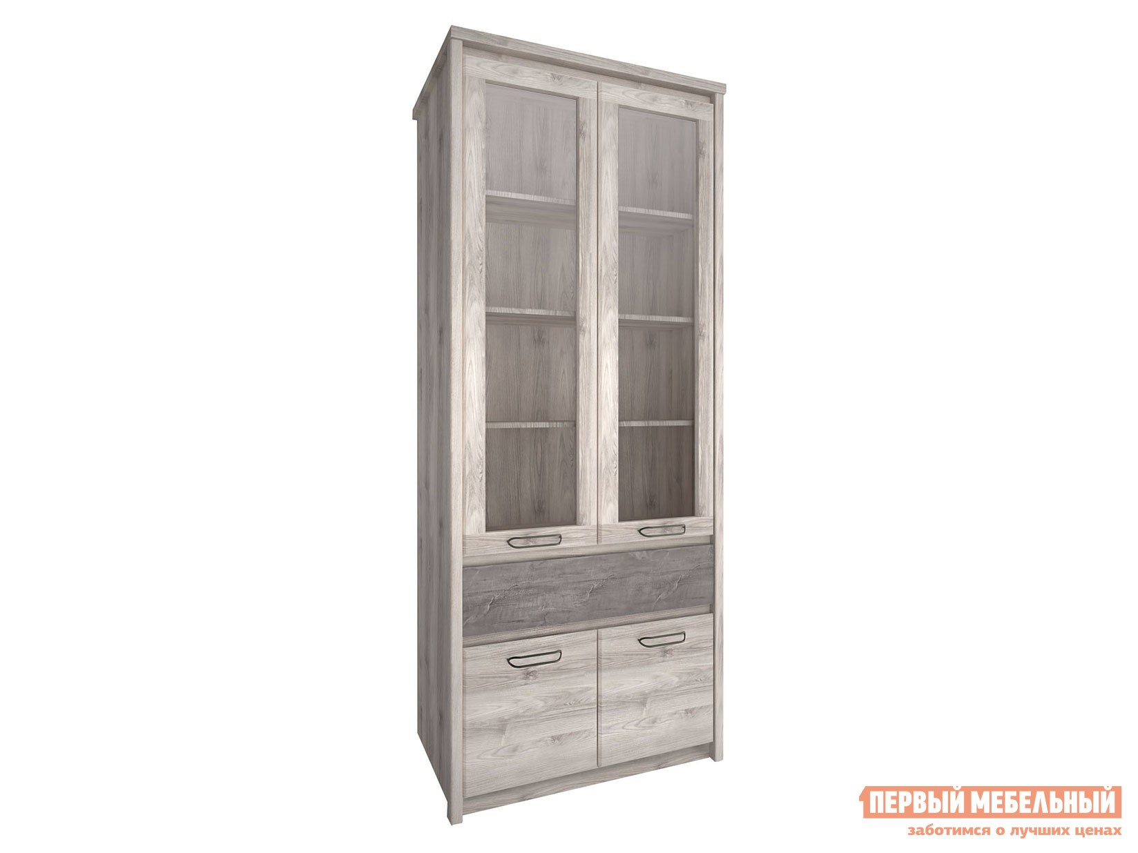 Шкаф-витрина  Джаз Каштан Найроби / Оникс