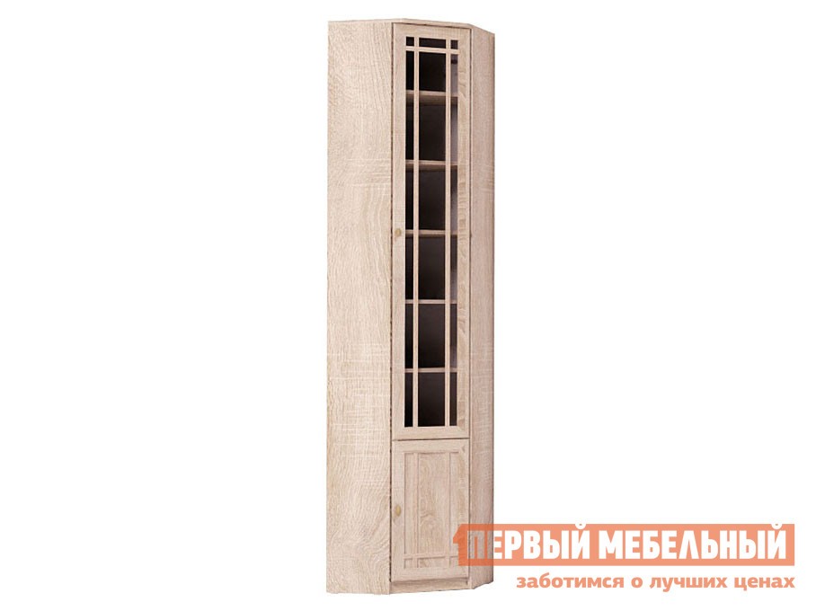 Шкаф-витрина  Шерлок Дуб Сонома