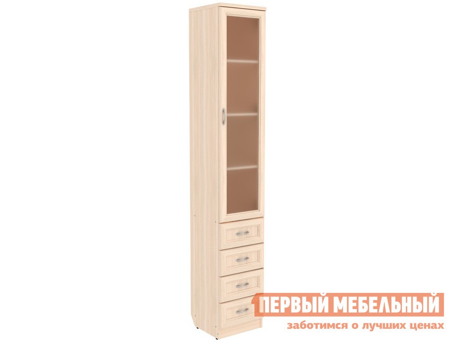 Шкаф-витрина  Мерлен Молочный дуб