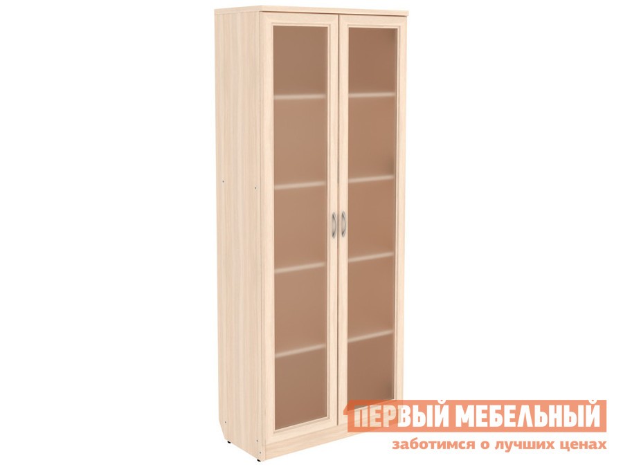 Шкаф-витрина  Мерлен 218 Молочный дуб