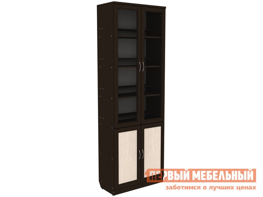 Шкаф-витрина  Мерлен Венге / Дуб Атланта