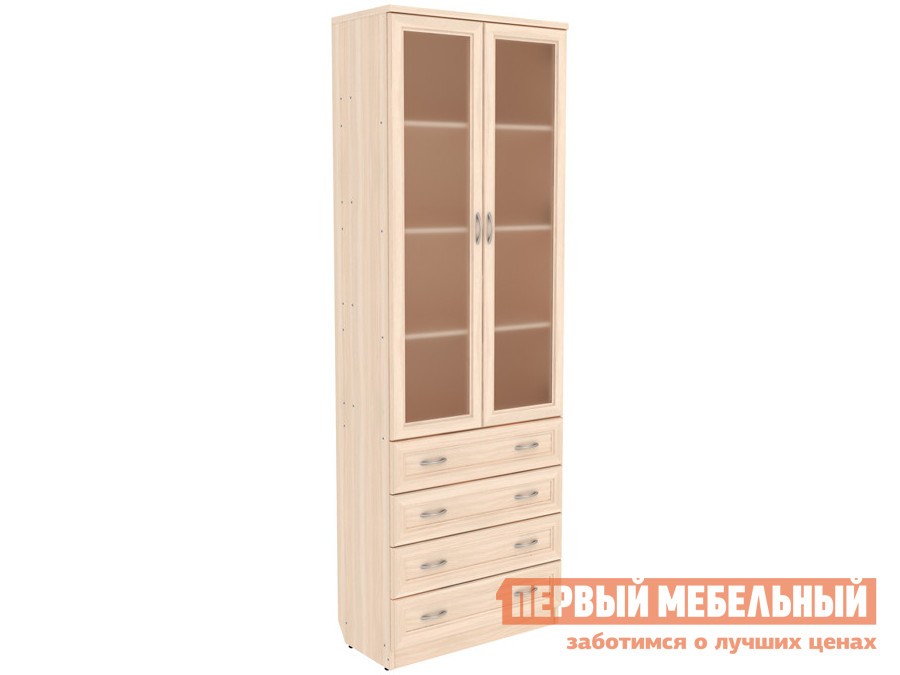 Шкаф-витрина  Мерлен Молочный дуб