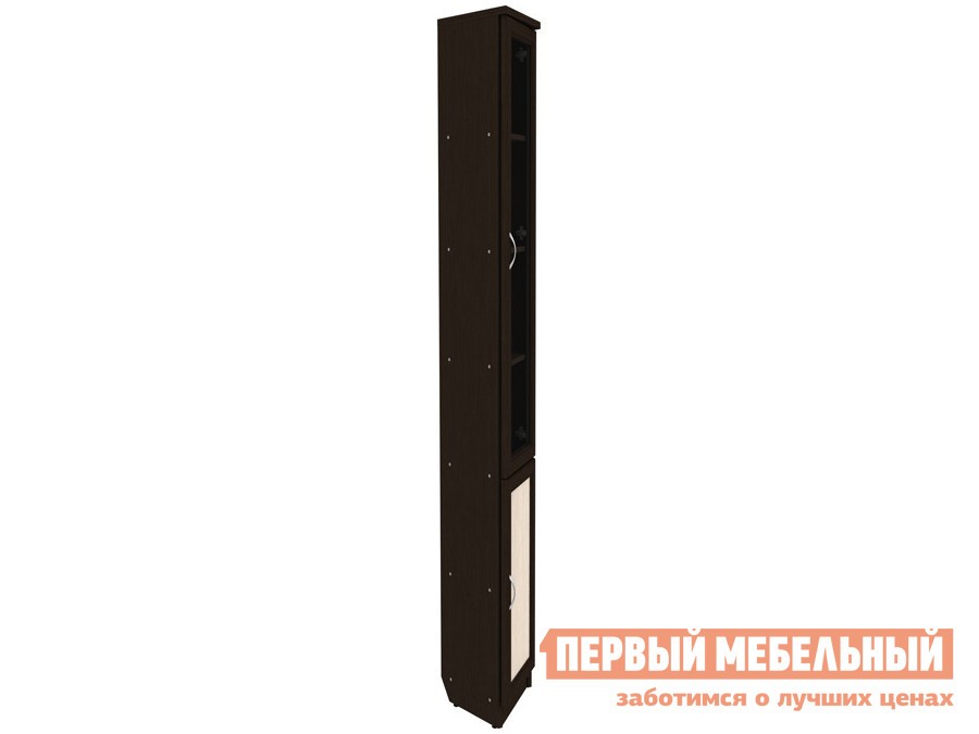 Шкаф-витрина  Мерлен Венге / Дуб Атланта