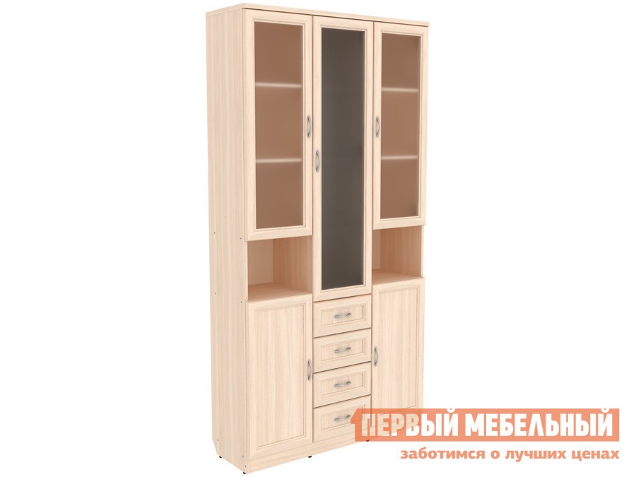 Шкаф-витрина  Мерлен Молочный дуб