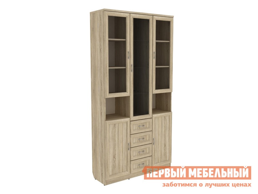 Шкаф-витрина  Мерлен Дуб Сонома