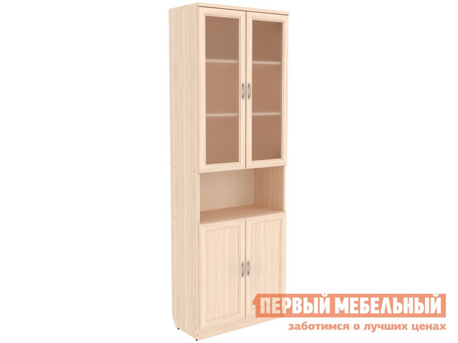 Шкаф-витрина  Мерлен Молочный дуб